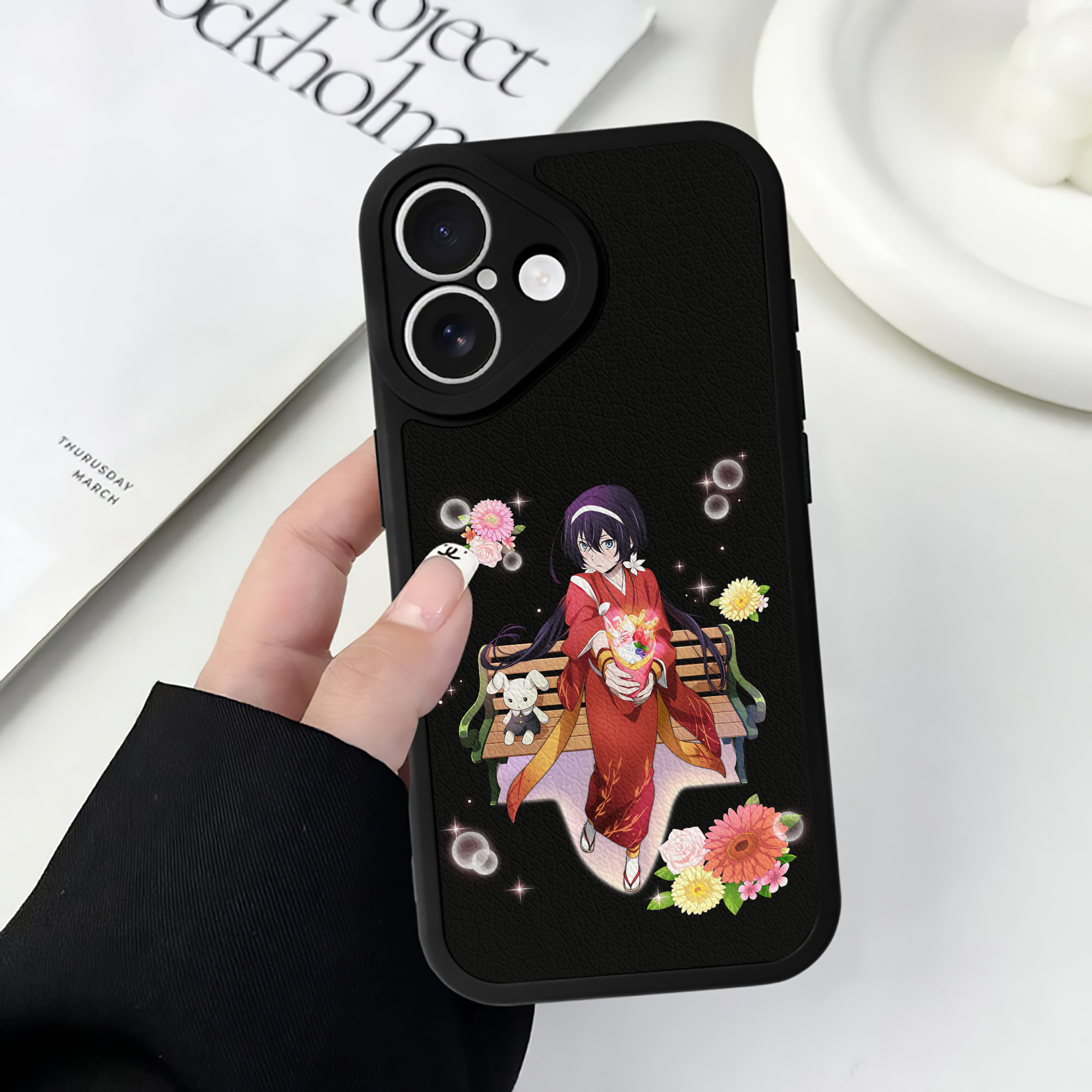 （画像用） 文豪ストレイドッグス Bungo Stray Dogs 【iPhone 16シリーズ対応】シリコンスマホケース（レザー調） 材質：シリコン